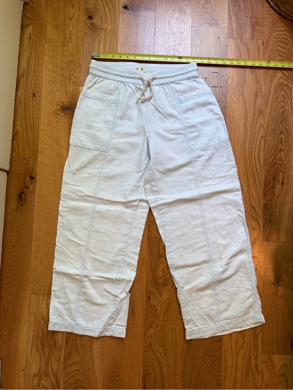 Pact Women’s Faded Blue Drawstring Cotton Pants
